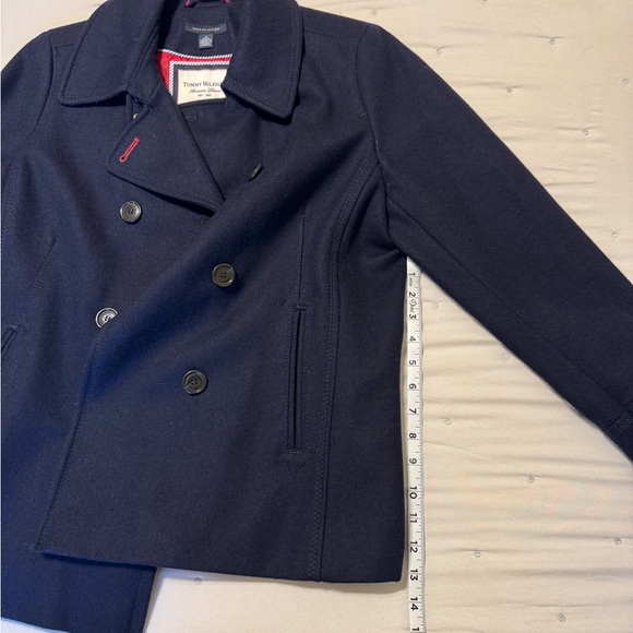 Tommy Hilfiger Women’s Dark Blue Pea Coat - Picture 5 of 9